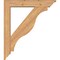 Ekena Millwork Funston Traditional Smooth Bracket w/ Offset Brace, Western Red Cedar, 5 1/2"W x 28"D x 32"H BKT0604X28X32FST01SWR - alternate 2